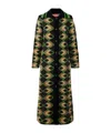 La Doublej Geometric-pattern Coat In Black