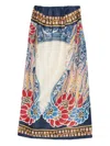 La Doublej Geometric-pattern Midi Dress In Multi