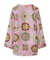 La Doublej Geometric-pattern Mini Dress In Multi