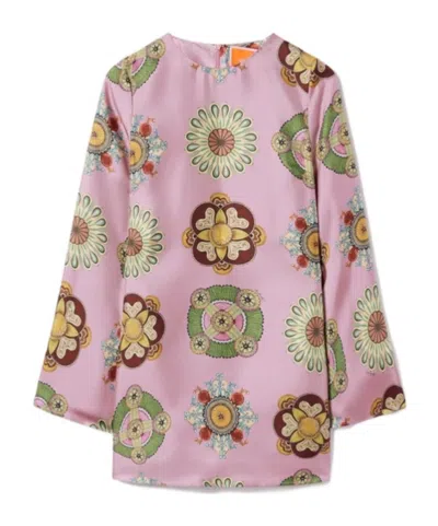 La Doublej Geometric-pattern Mini Dress In Multi