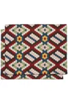 La Doublej Geometric-pattern Placemat (set Of Two) In Multicolour
