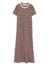 La Doublej Geometric-print Dress In Multi