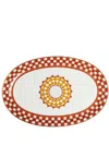 La Doublej Oval Platter In Orange