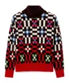 La Doublej Geometric-pattern Sweater In Multi