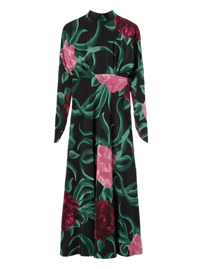 La Doublej Gilda Floral Maxi Dress In Multi