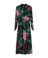 La Doublej Gilda Floral Maxi Dress In Black