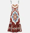 La Doublej Gingerbread Cotton-blend Midi Dress