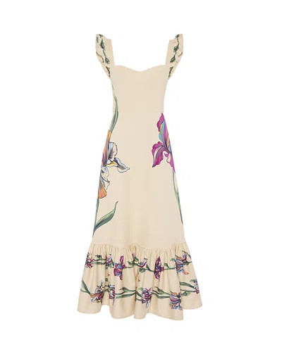 La Doublej Gingerbread Dress In Iris Placée Ivory