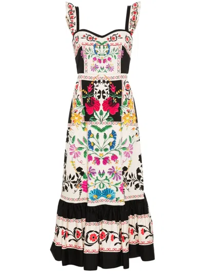La Doublej Gingerbread Floral Maxi Dress In Pink