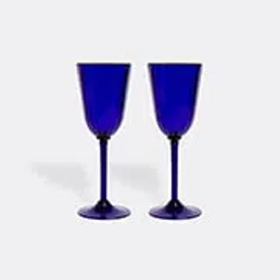 La Doublej Glassware Blue Uni