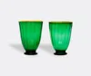 La Doublej Rainbow Glasses Set Of 2 In Green