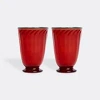 La Doublej Glassware Red Uni