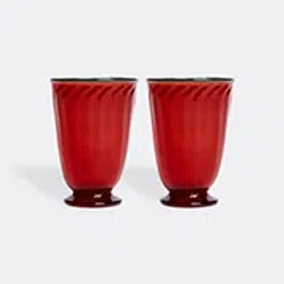 La Doublej Glassware Red Uni
