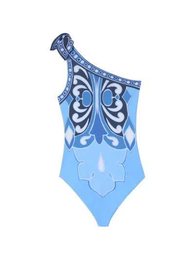 La Doublej Goddess Suit Placée In Blue
