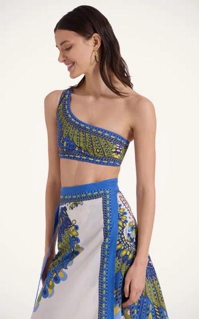 LA DOUBLEJ LA DOUBLEJ GODDESS TOP CHAKRA PLACÉE MULTICOLOR