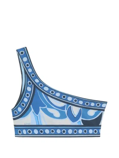 La Doublej Printed Bikini Bottoms In Blue