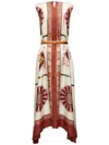 La Doublej Asymmetrisches Kleid Mit Grafischem Print In White