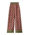 La Doublej Printed Silk-twill Wide-leg Pants In Multi