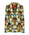 La Doublej Graphic-print Single-breasted Blazer In Multi