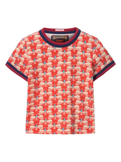 LA DOUBLEJ X MOTHER ITTY BITTY DOUBLE BINDING RINGER T-SHIRT