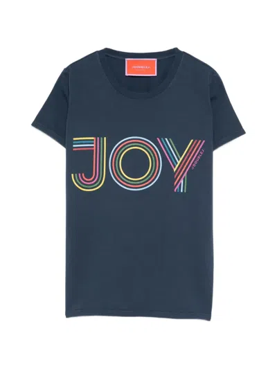 La Doublej Graphic T-shirt In Blue