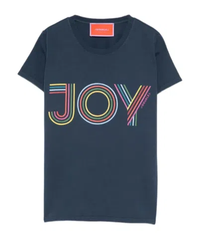La Doublej Graphic T-shirt In Blue