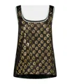 La Doublej Graphic Vest In Black