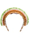La Doublej Halo Headband In Solid Ocher