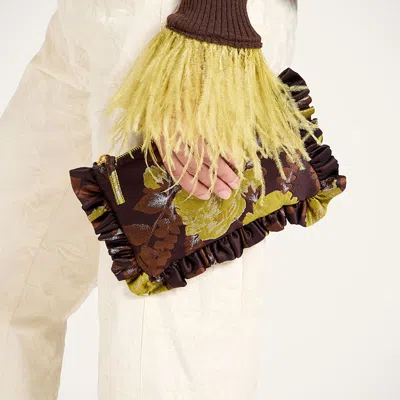 La Doublej Hand Pochette In Devon Brown