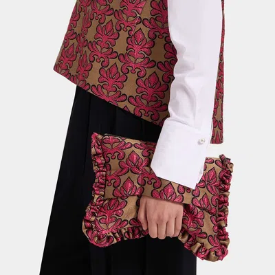La Doublej Hand Pochette In Herald Fuchsia