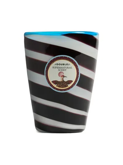 La Doublej Handmade Glass Candle In Black