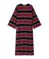 La Doublej Hang Ten Cotton Maxi Dress In Purple