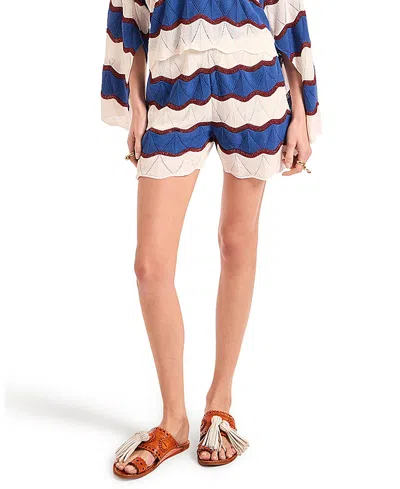 La Doublej Hang Ten Shorts In Blue