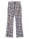La Doublej Hendrix Floral-print Flared Trousers In Multi