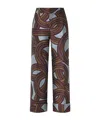 La Doublej La Double J Hendrix Jacquard Flared-leg Trousers In Multi
