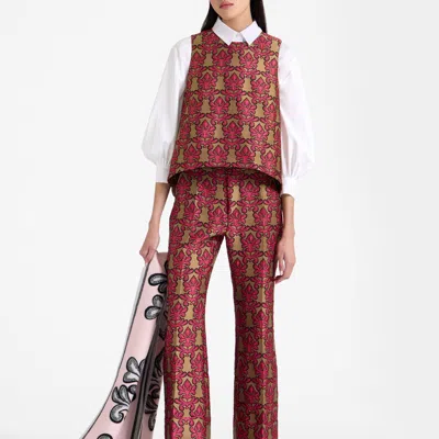 La Doublej Hendrix Pants In Herald Fuchsia