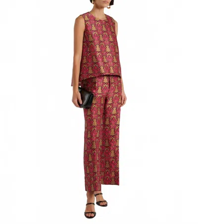 La Doublej Hendrix Pants In Herald Jacquard In Multi