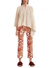 La Doublej Hendrix Printed Straight-leg Pants In Yellow