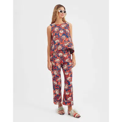 LA DOUBLEJ LA DOUBLEJ HENDRIX PANTS MOONFLOWER NAVY
