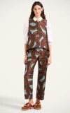 La Doublej La Double J Hendrix Jacquard Flared-leg Trousers In Multi