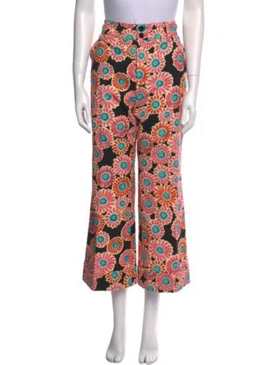 Pre-owned La Doublej Hendrix Wide Leg Pants In Multi