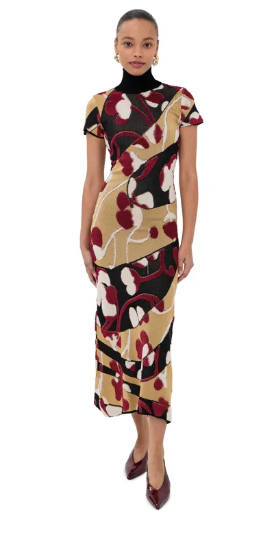 La Doublej Herald Long Dress In Multi