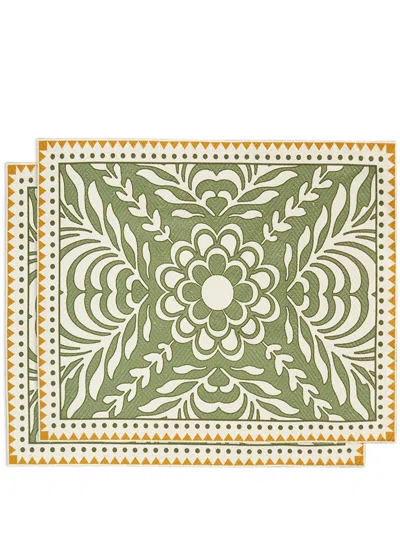 LA DOUBLEJ HERRINGBONE PLACEMATS (SET OF TWO)