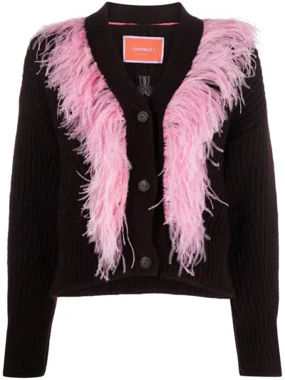 La Doublej High Kick Cardigan In Red