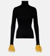 La Doublej High Kick Cashmere And Silk Turtleneck Sweater In Black
