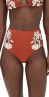 La Doublej Honey Bikini Bottoms Dark Orange In Orange