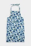 La Doublej Housewives Apron In Wildbird Blu