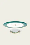 La Doublej Housewives Cake Stand In Libellula Green