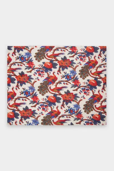 La Doublej Housewives Placemat In Pavone Bianco In Multi