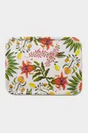 La Doublej Housewives Rectangular Printed Tray In Eden